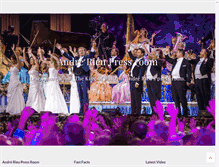 Tablet Screenshot of press.andrerieu.com